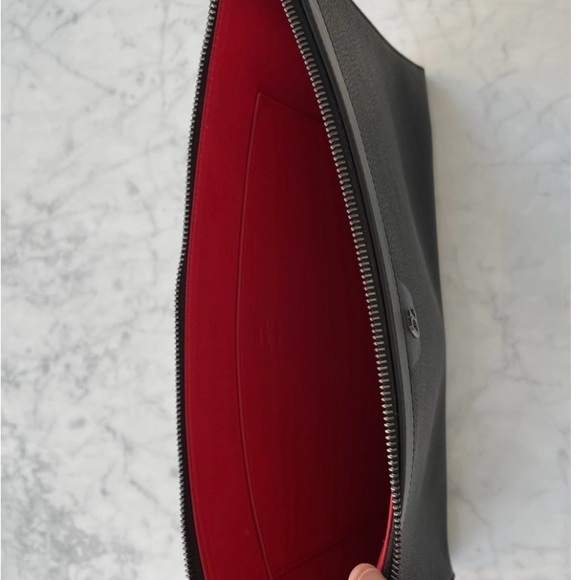Christian Louboutin Black Leather Men's laptop Bag - Picture 3 of 5